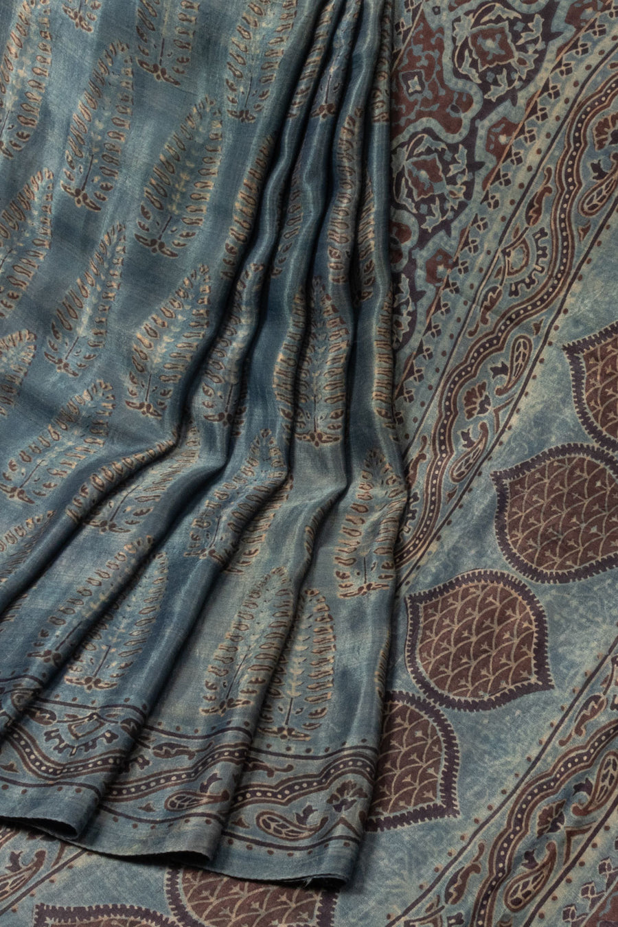 Blue Handwoven Gajji Silk Saree - Avishya 