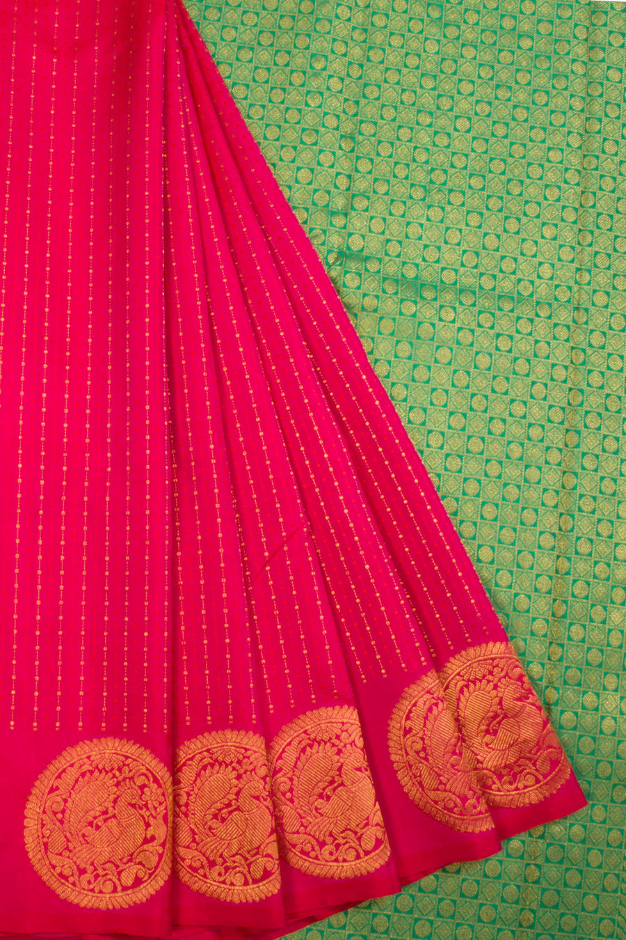 Red Handloom Kanjivaram silk saree - Avishya