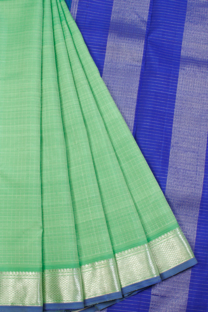 Emerald Green Handloom Kanjivaram silk saree - Avishya