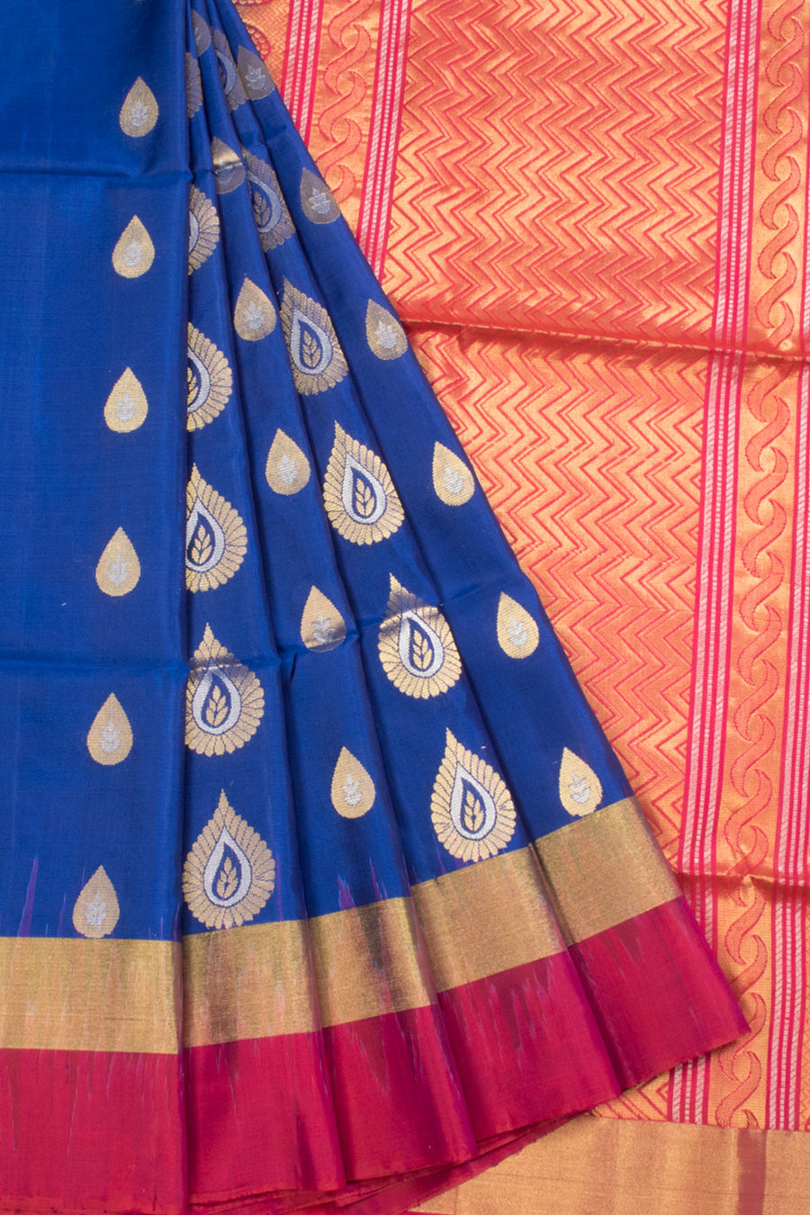 Blue Kanjivaram Soft Silk Saree - Avishya