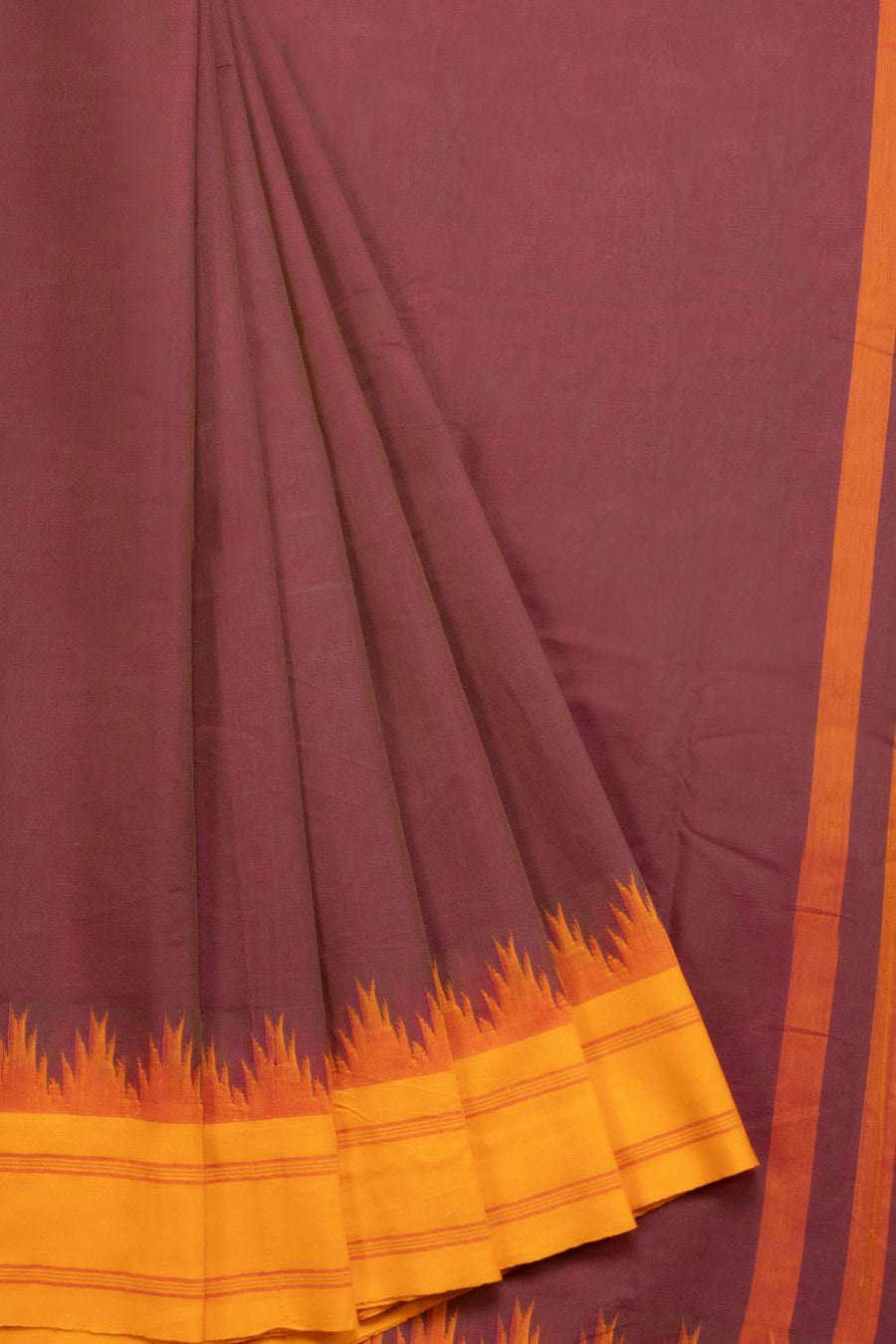 Dual Tone Handloom Kanchi Cotton Saree - Avishya