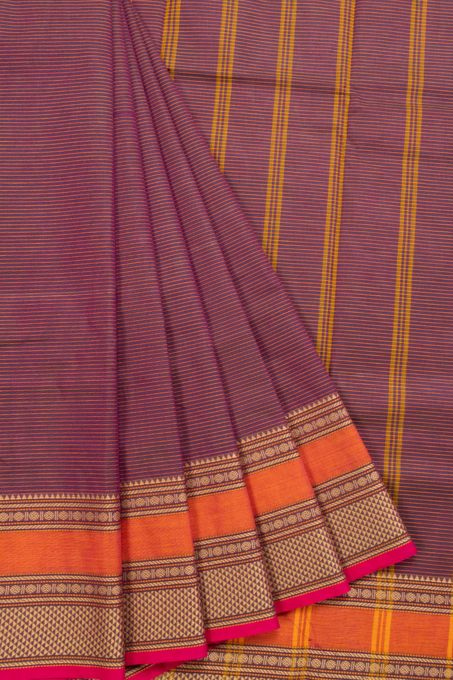 Violet Handloom Chettinad Cotton Saree 10070082 - Avishya