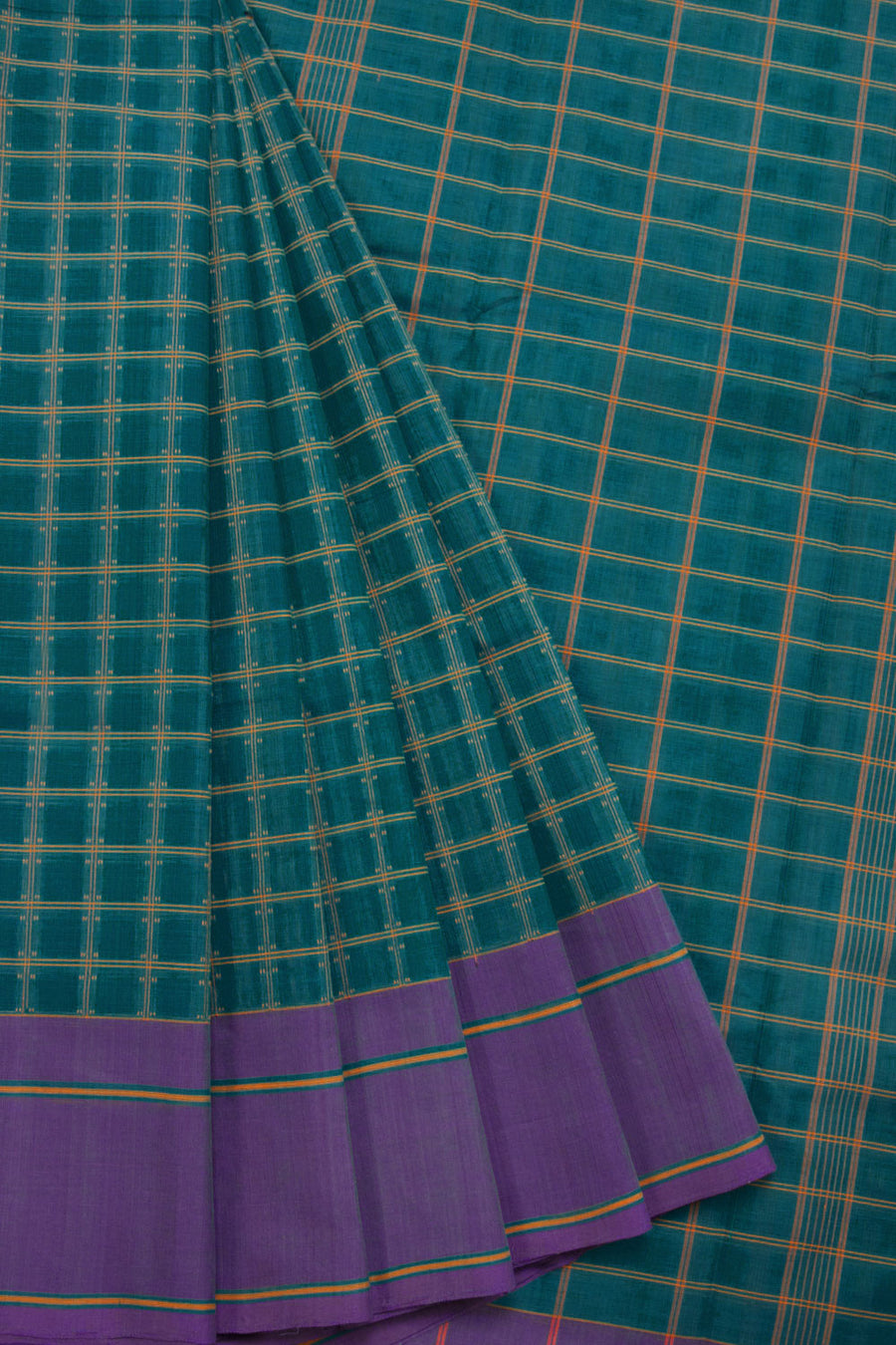 Green Handloom Kanchi Cotton - Avishya