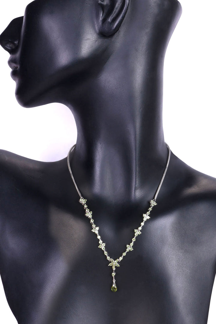 Peridot Sterling Silver Necklace 10067120
