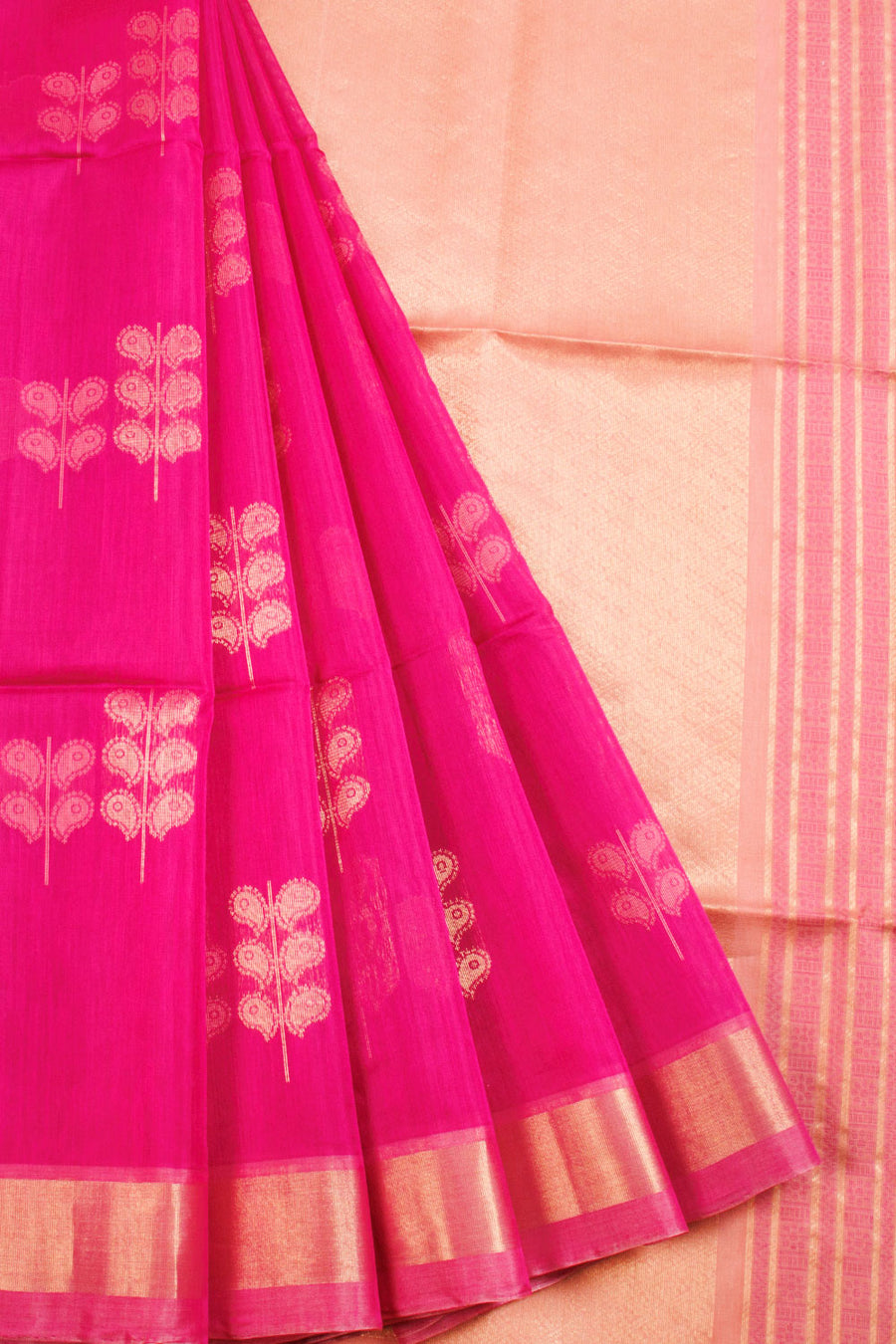 Magenta Handloom Kovai Silk Cotton Saree 10069028 - Avishya