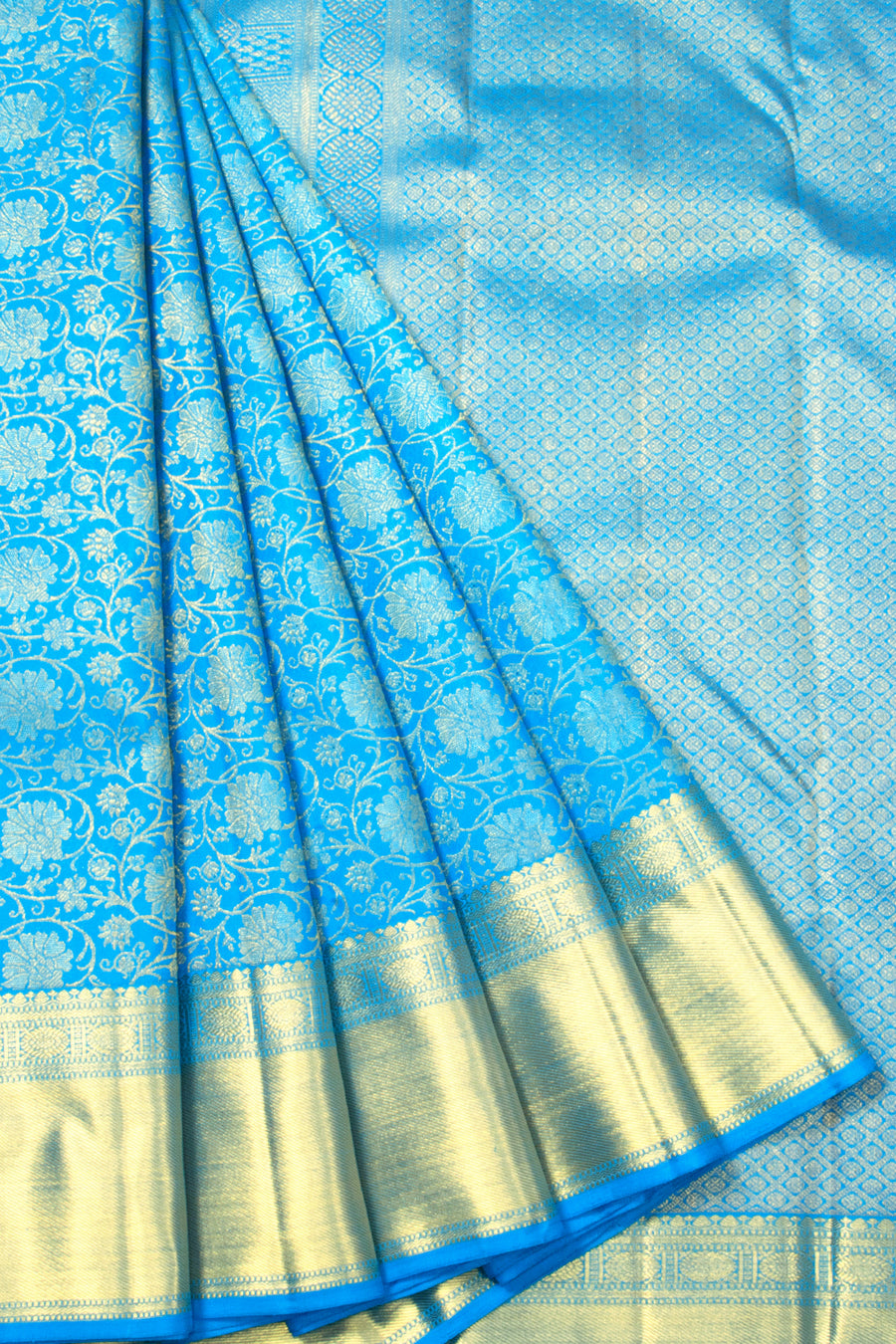 Blue Bridal Kanjivaram Silk Saree - Avishya