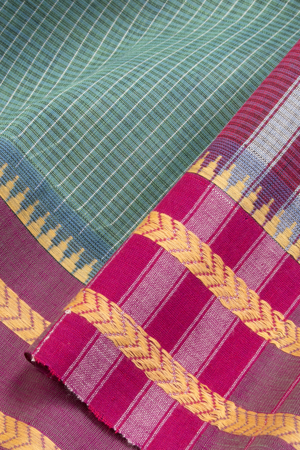 Purple Handloom Narayanpet Cotton Saree Without Blouse 10064382 - Avishya