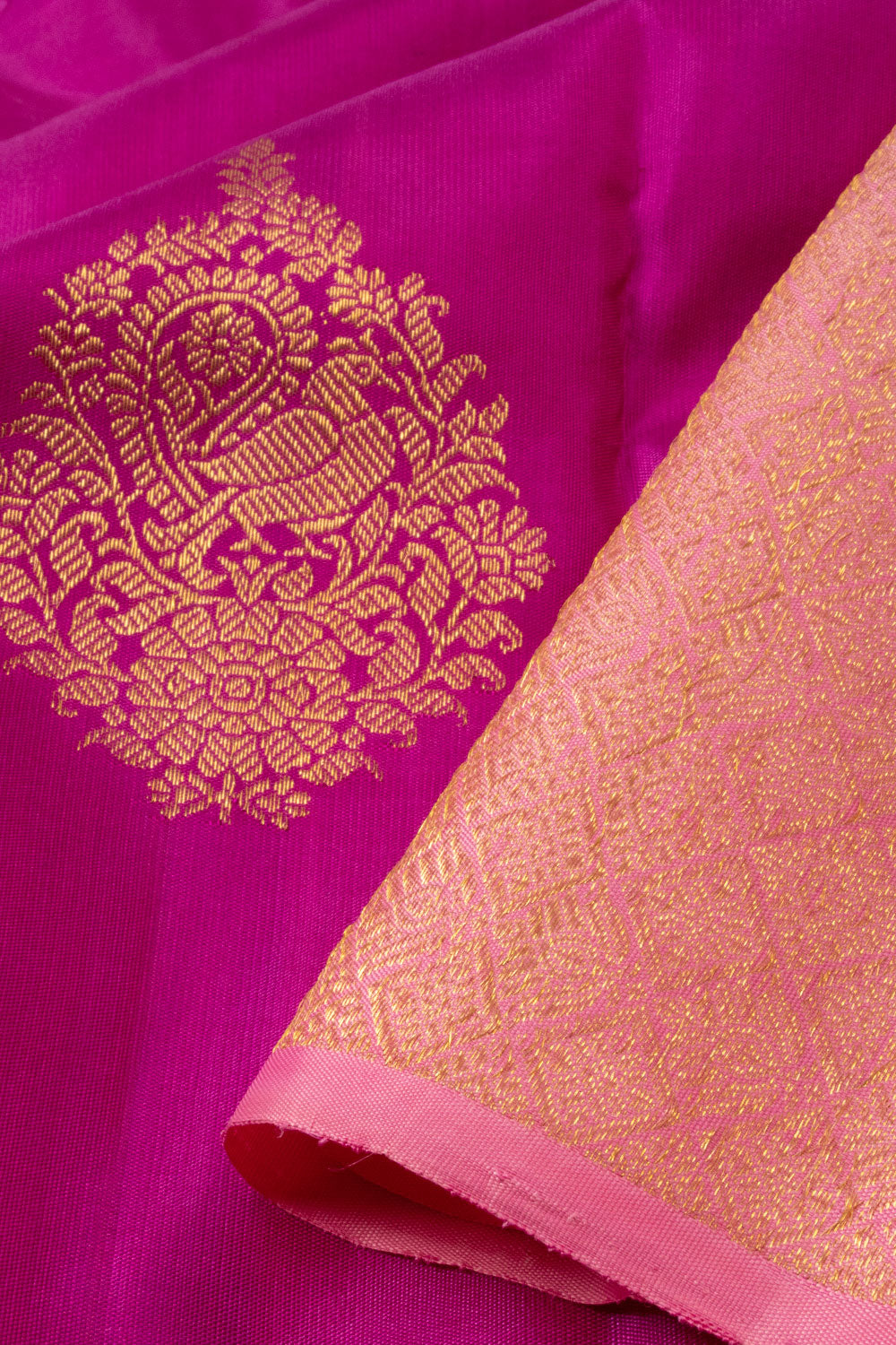 Violet Bridal Kanjivaram Silk Saree - Avishya