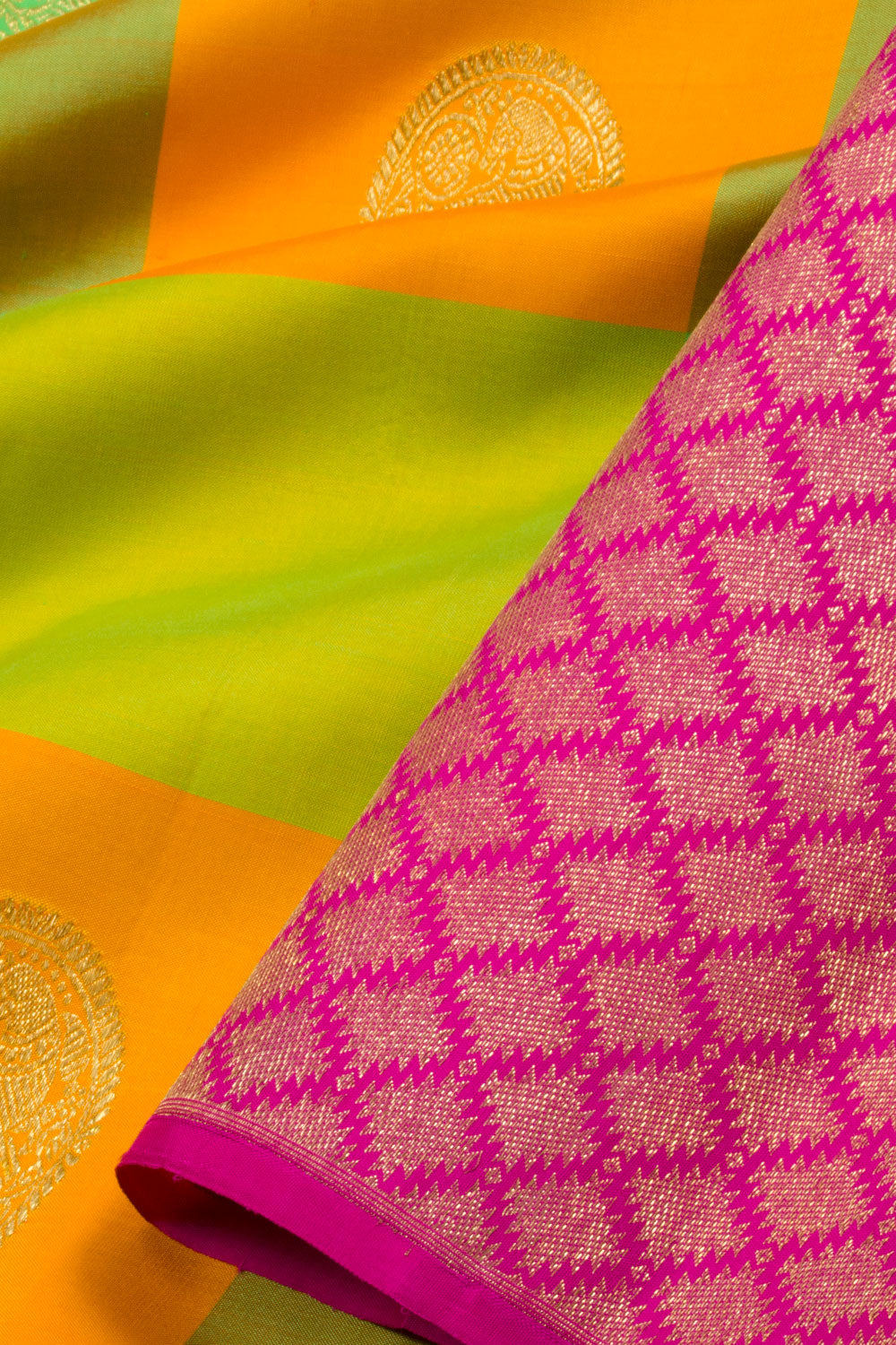 Multicolor Handloom Kanjivaram silk saree - Avishya