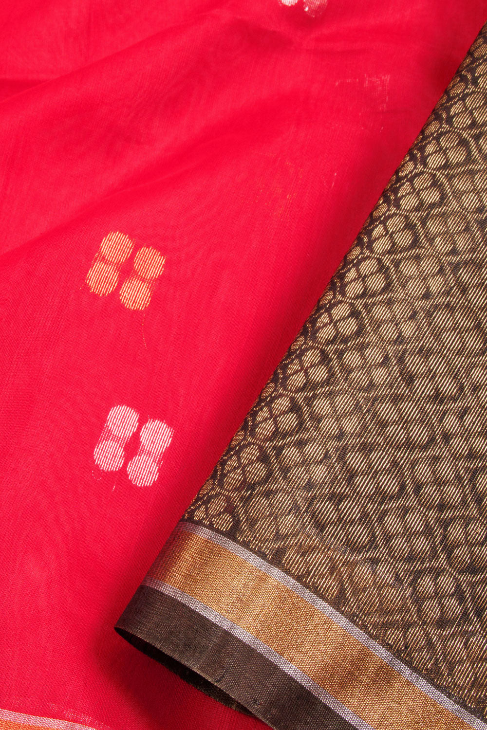 Red Handloom Kovai Silk Cotton Saree 10069042 - Avishya