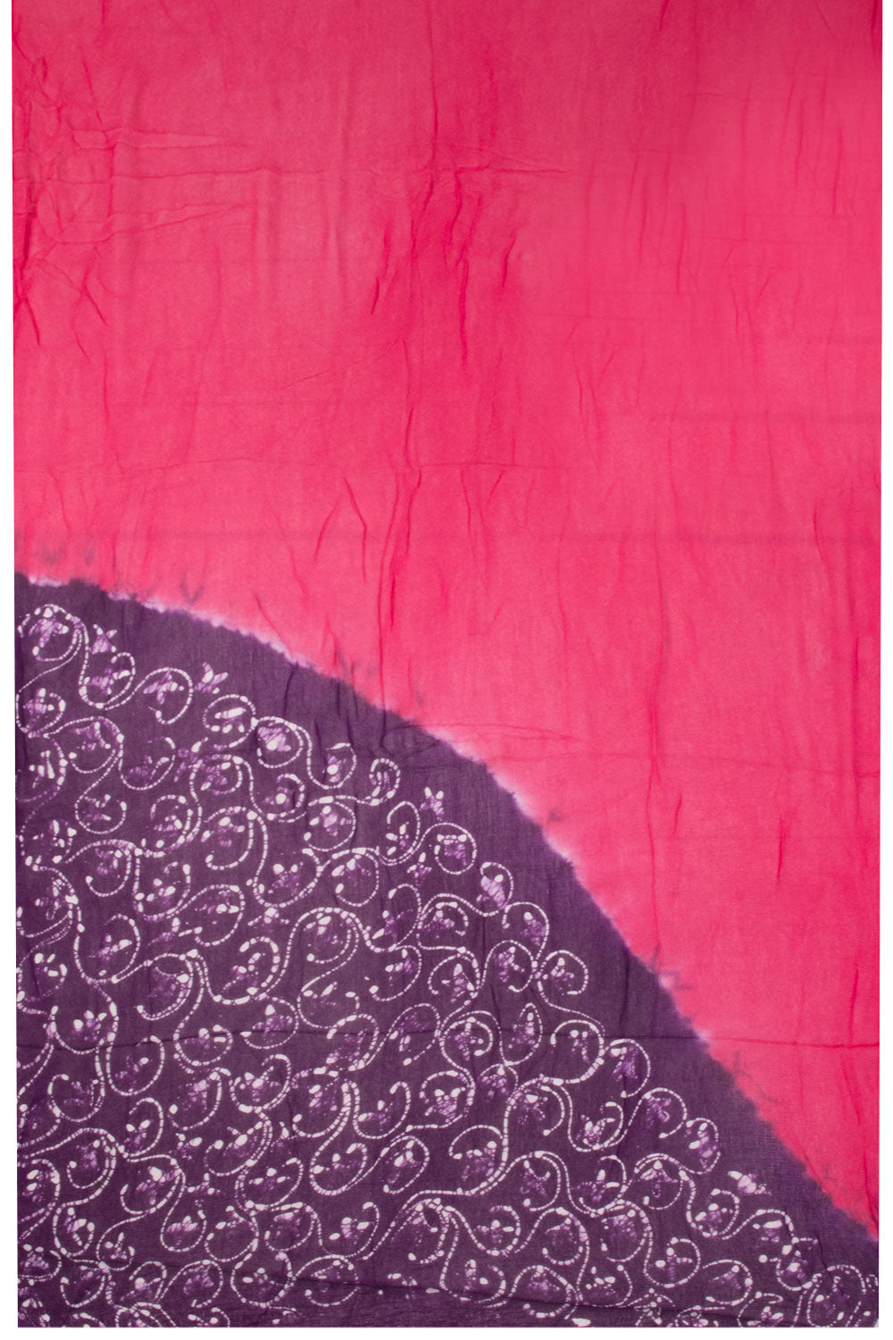 Dark Purple Batik Cotton 3-Piece Salwar Suit Material -Avishya