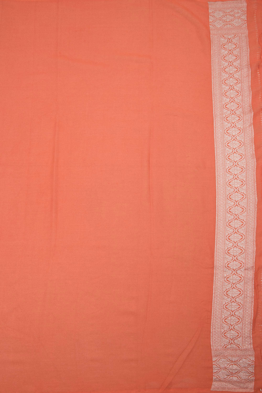 Peach Handcrafted Banarasi Khaddi Georgette Saree 10063213
