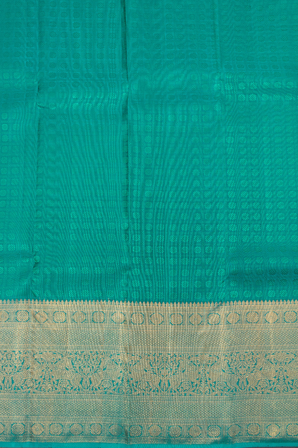 Persian Green Pure Zari Kanjivaram Silk Saree 10063391