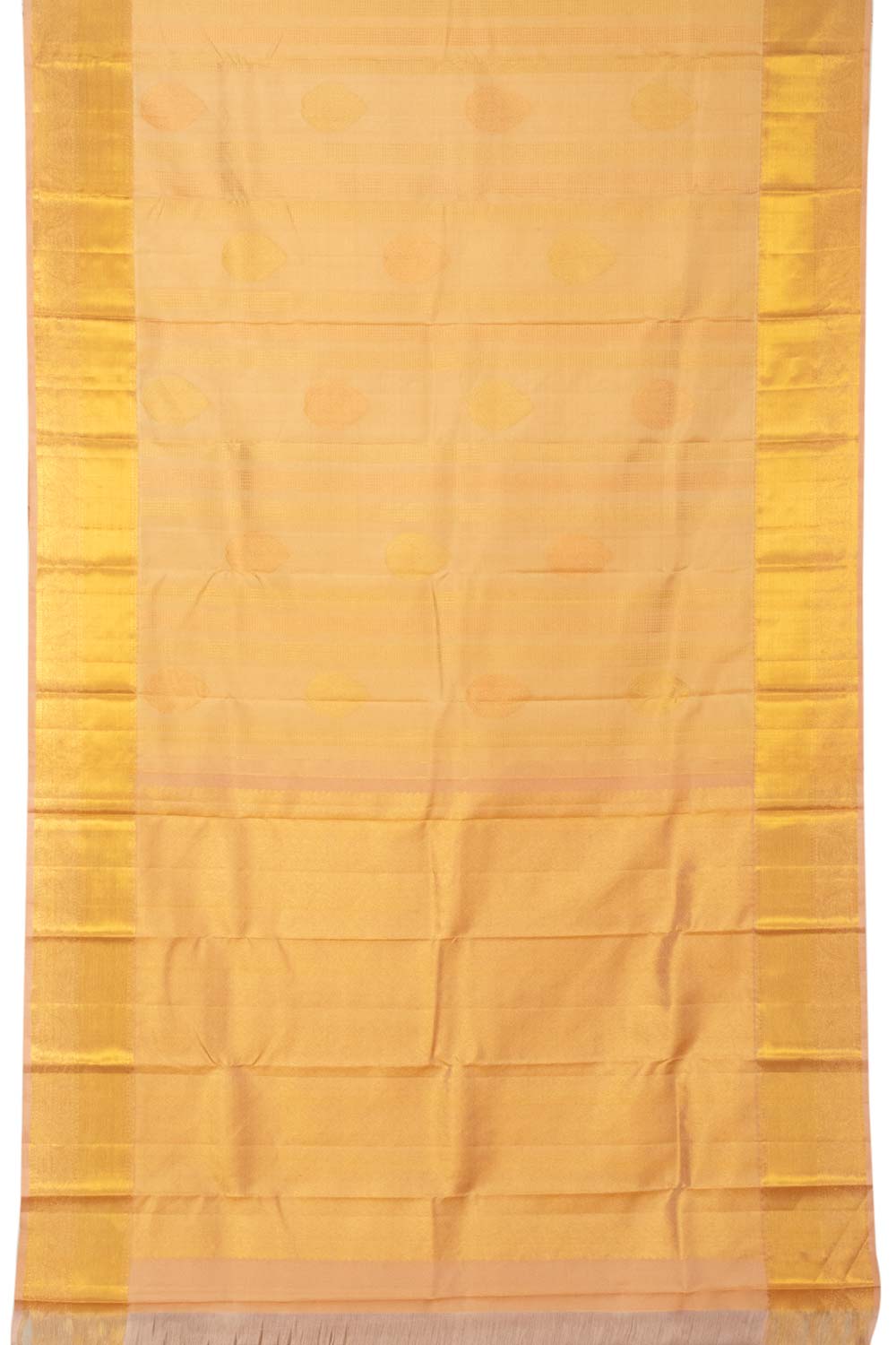 Gold Handloom Kanjivaram Silk Saree - Avishya