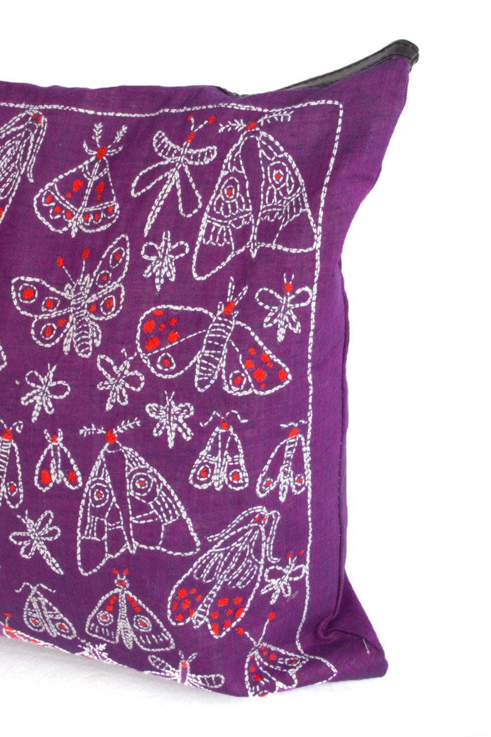 Violet Kantha Embroidery Tote Bag 10065629