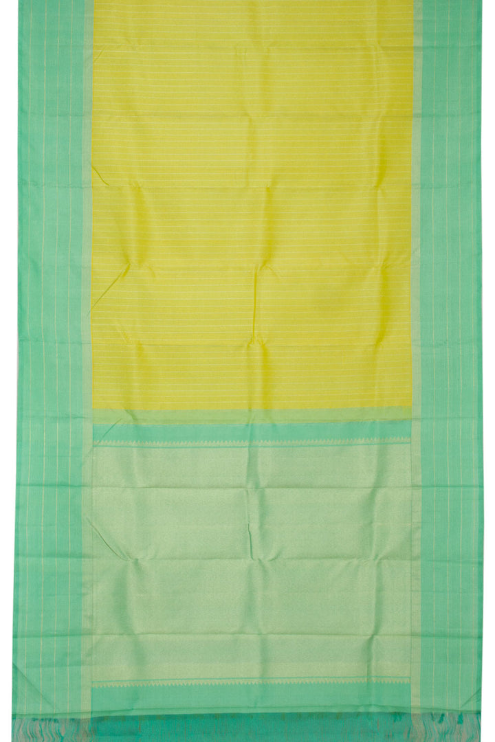 Yellow Handloom Kanjivaram Silk Saree  - Avishya