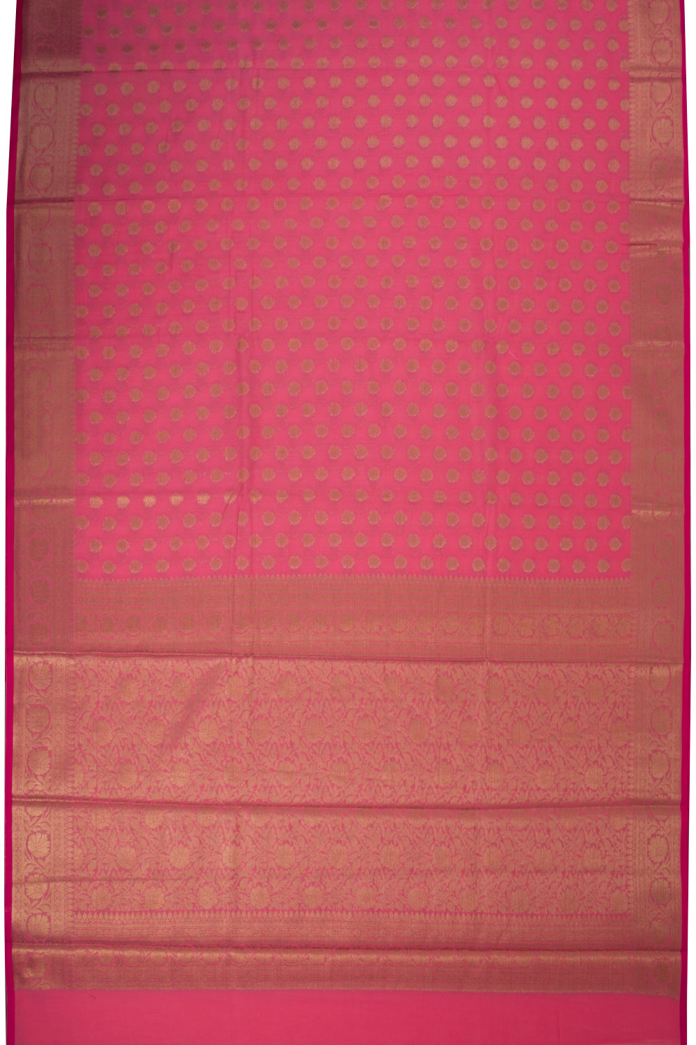 Pink Handloom Banarasi Cotton Saree 10068891 - Avishya