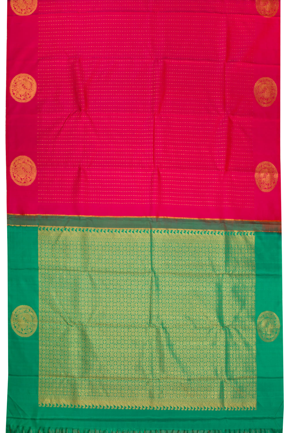 Red Handloom Kanjivaram silk saree - Avishya
