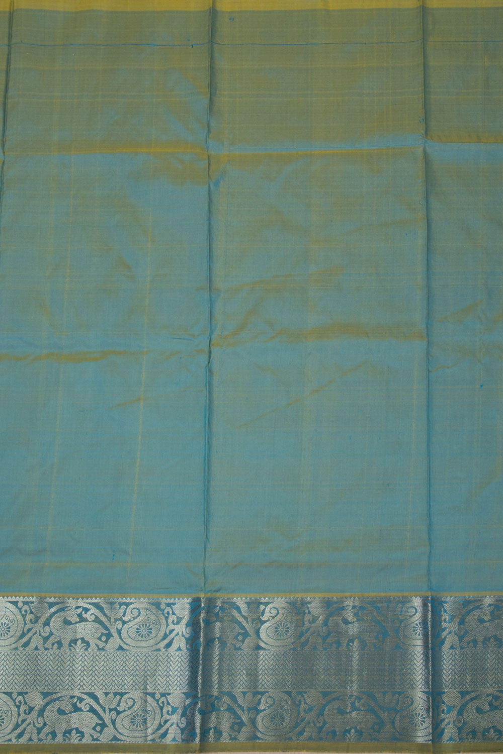 Royal Blue Kanjivaram Pattu Pavadai Material -Avishya