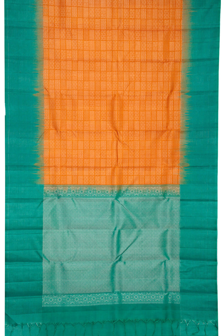 Orange Kanjivaram Soft Silk Saree 10069197 - Avishya
