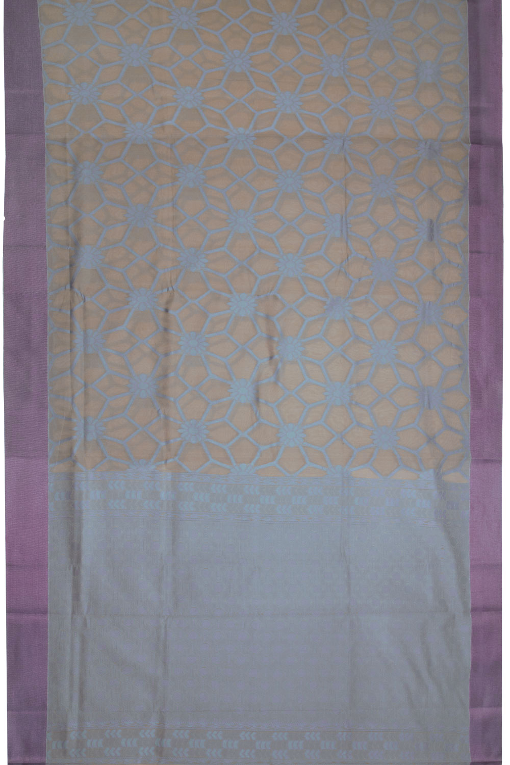 Brown South Silk Cotton Saree 10069882 - Avishya