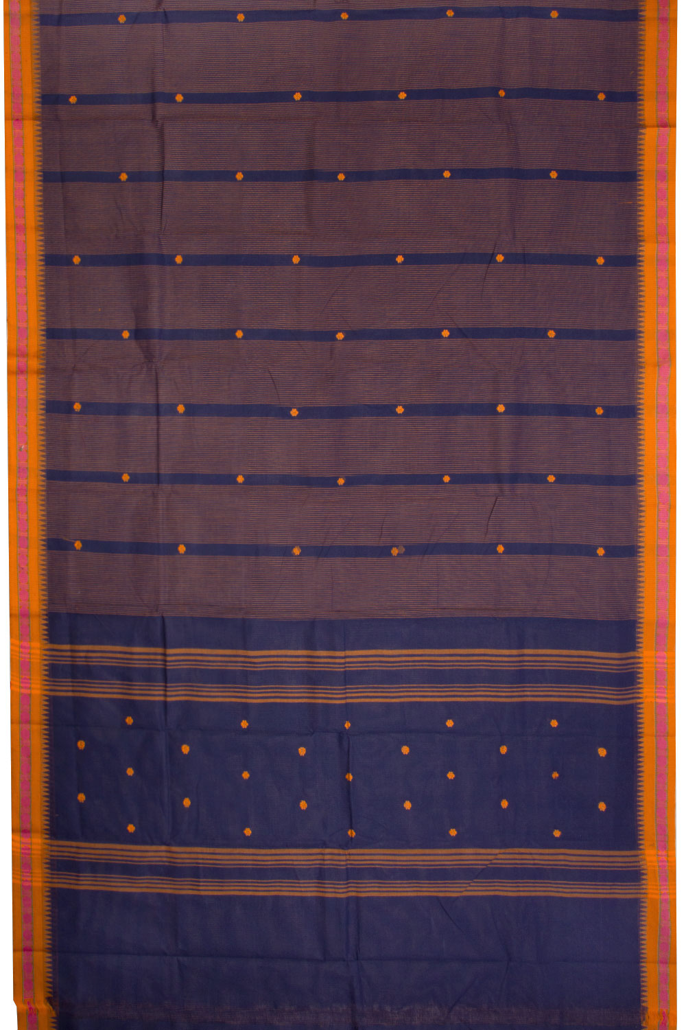 Blue Handloom Chettinad Cotton Saree 10070013 - Avishya
