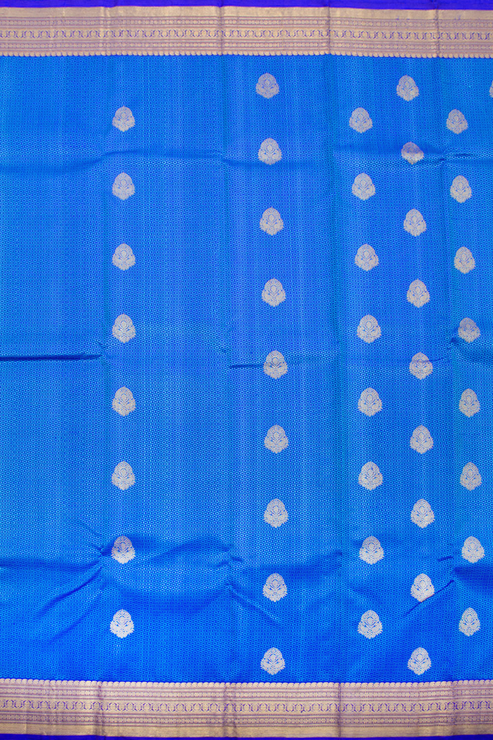 Blue Pure Zari Jacquard Kanjivaram Silk Saree 10062463