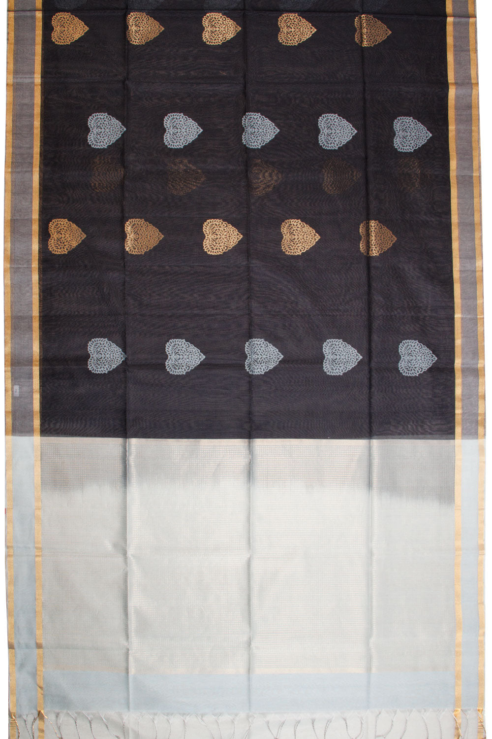 Black Handloom Kovai Silk Cotton Saree 10069032 - Avishya
