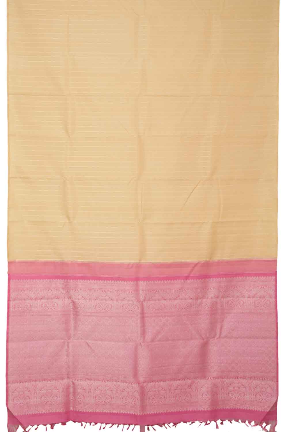 Beige Handloom Kanjivaram Silk Saree 10065058