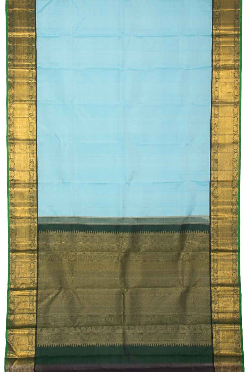 Blue Handloom Kanjivaram Silk Saree 10065059