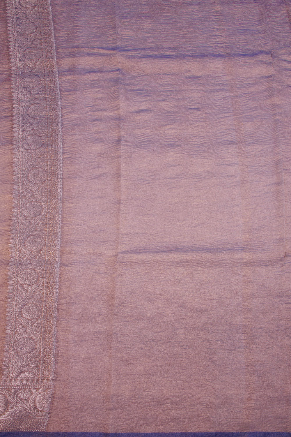 Purple Gold Banarasi crushed Tissue Organza Saree - Avishya