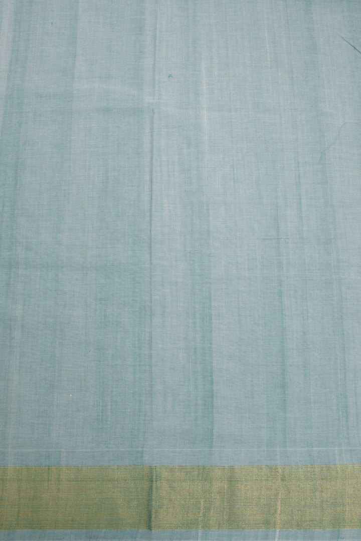 Blue Handloom Paithani Cotton Saree - Avishya