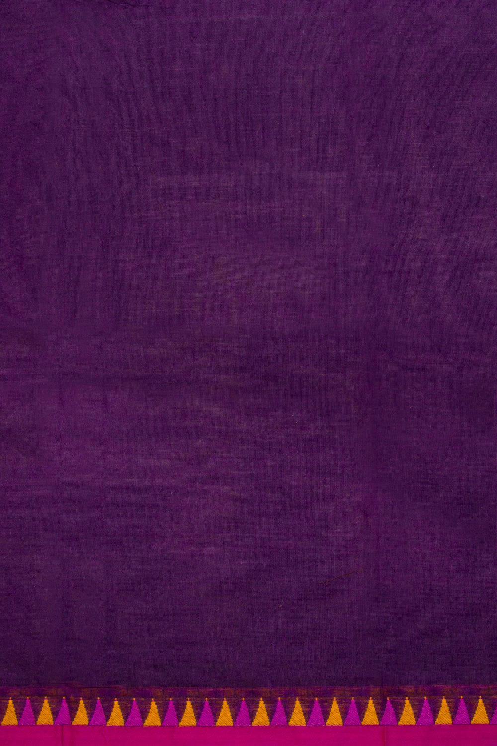 Purple Handwoven Kanchi Cotton Saree 10069304 - Avishya