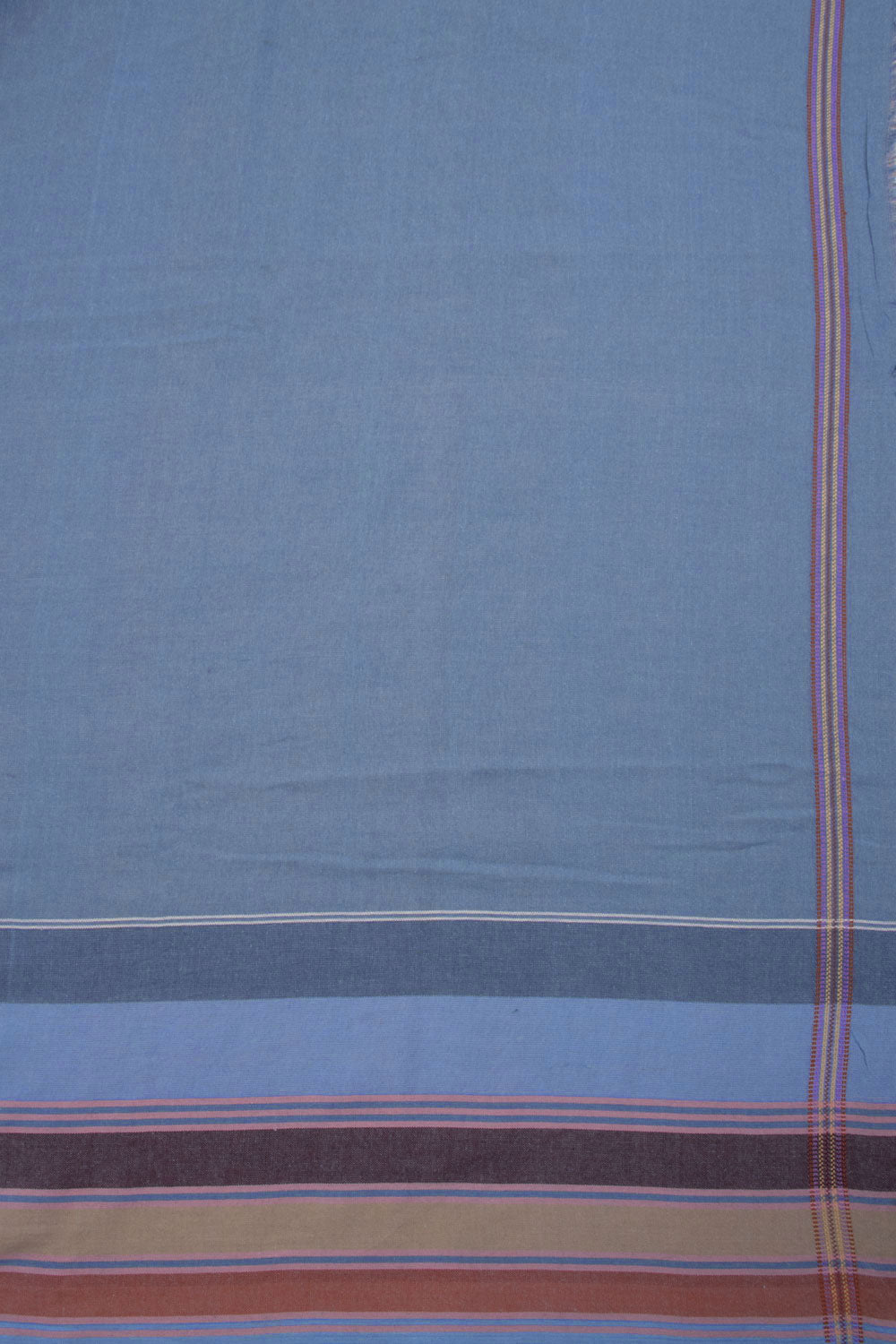 Blue Handloom Bhujodi Kala Cotton Saree 10069845 - Avishya