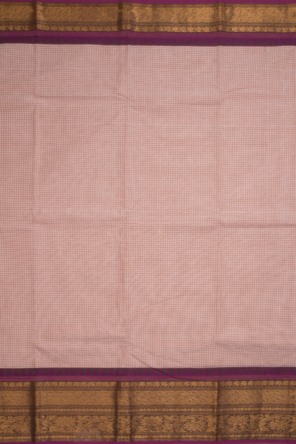 Brown Handloom Chettinad Cotton Saree 10070004 - Avishya