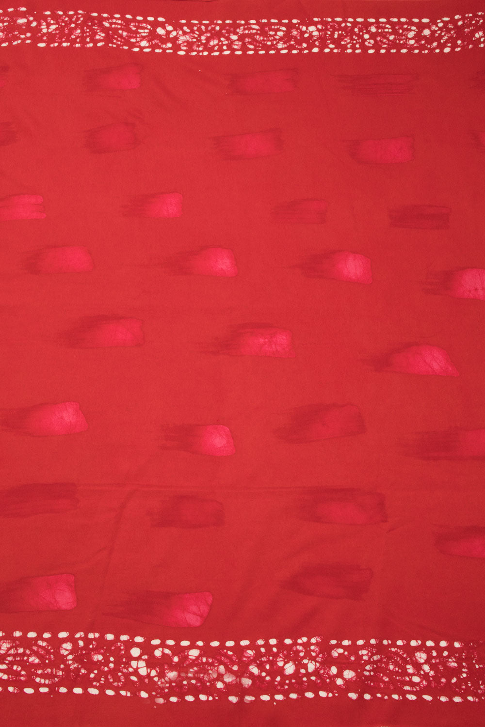Pink Batik Printed Muslin Silk Saree - Avishya