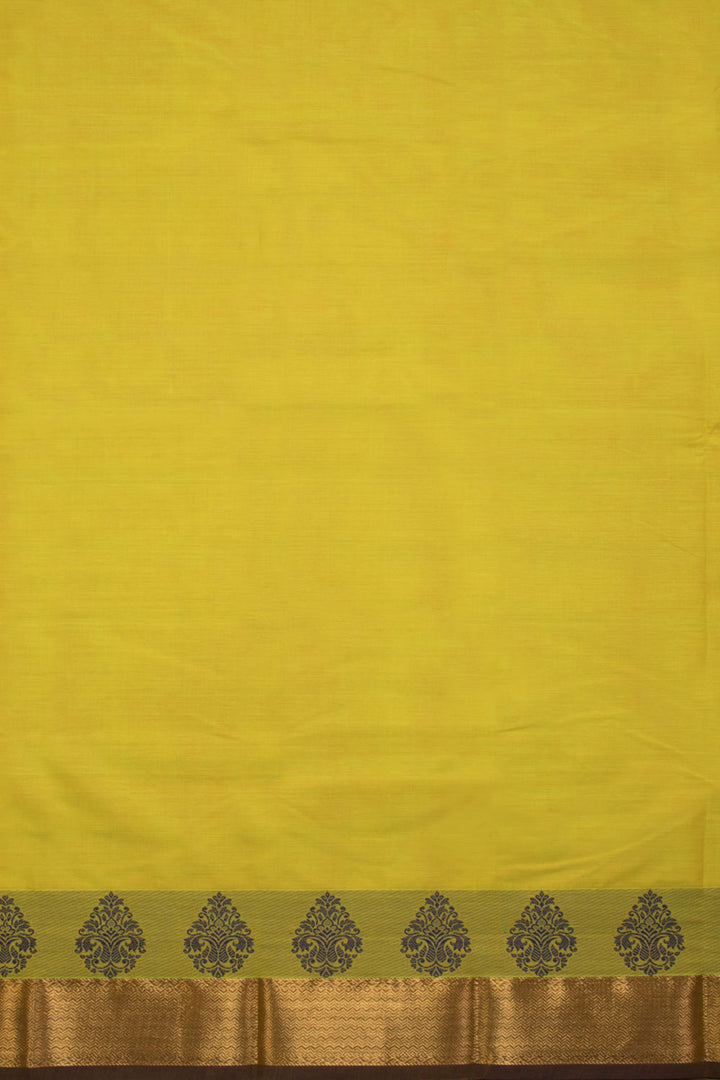 Yellow Handloom Chettinad Cotton Saree 10070014