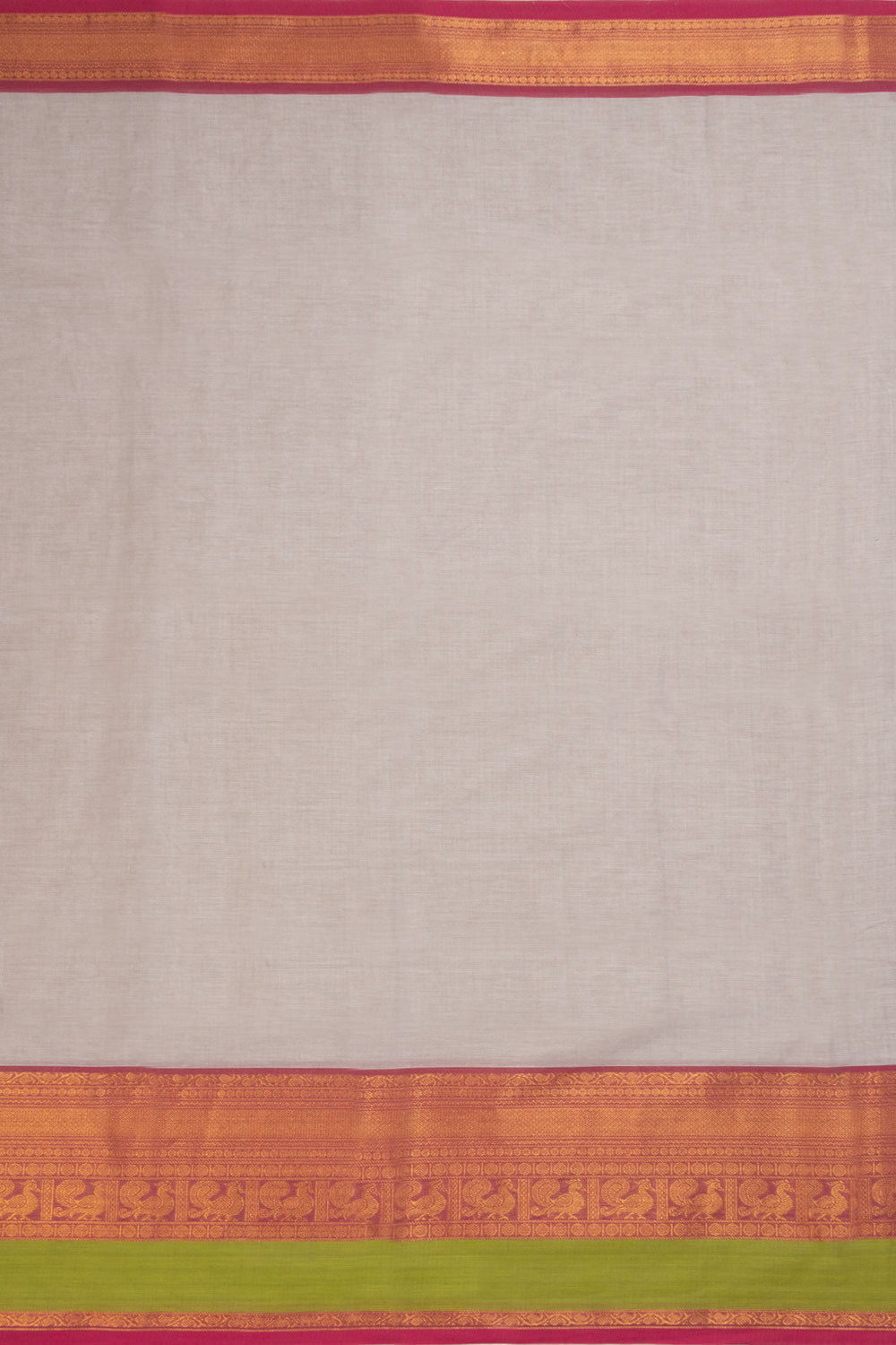 Grey Handwoven Kanchi Cotton Saree 10069351 - Avishya