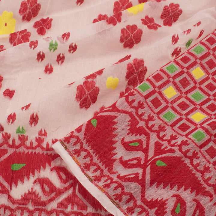 Handloom Jamdani Style Cotton Saree 10054722