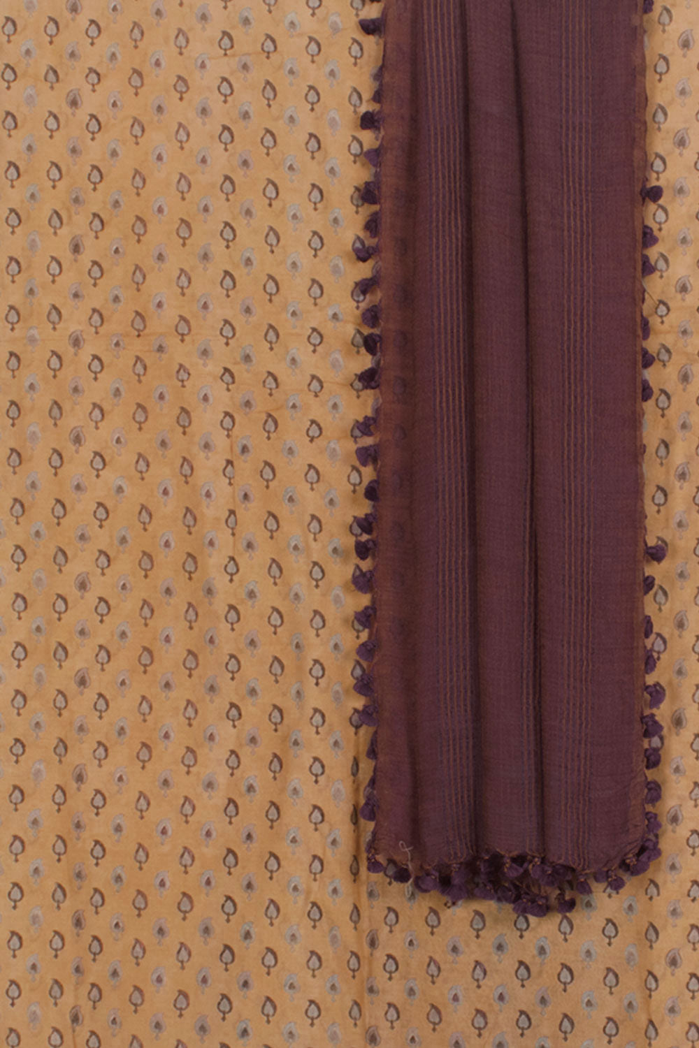 Digital Printed Chanderi Silk Cotton 2-Piece Salwar Suit Material with Handloom Dupatta