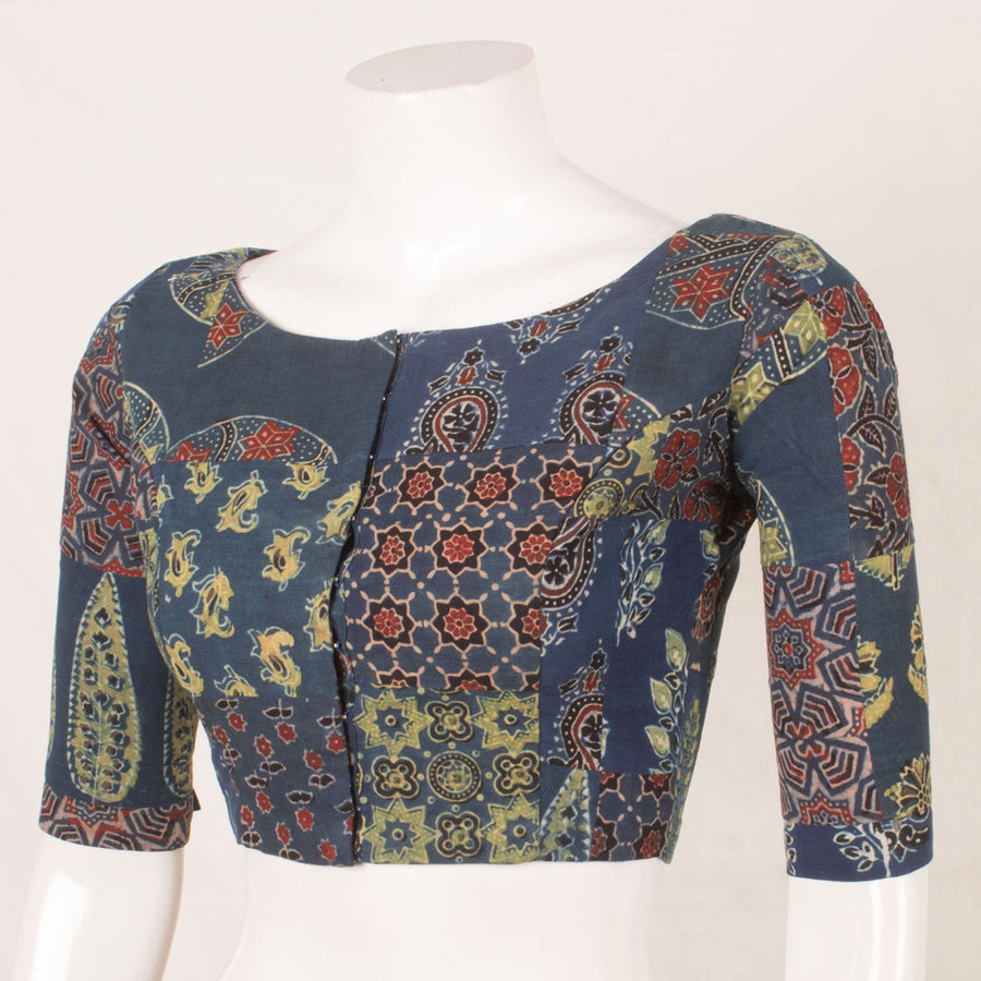 Ajrakh Printed Patch Work Blouse 
