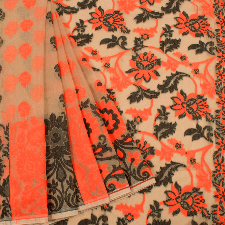 Handloom Jamdani Style Cotton Saree 10054714