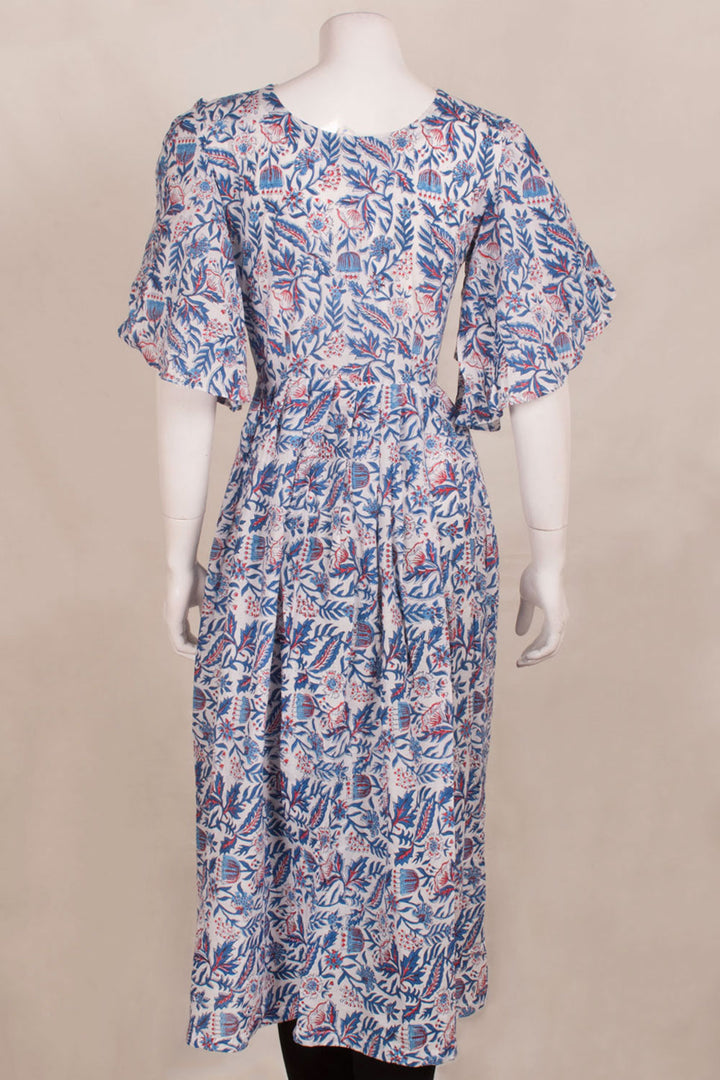 Hand Block Printed Cotton Dress 10056465