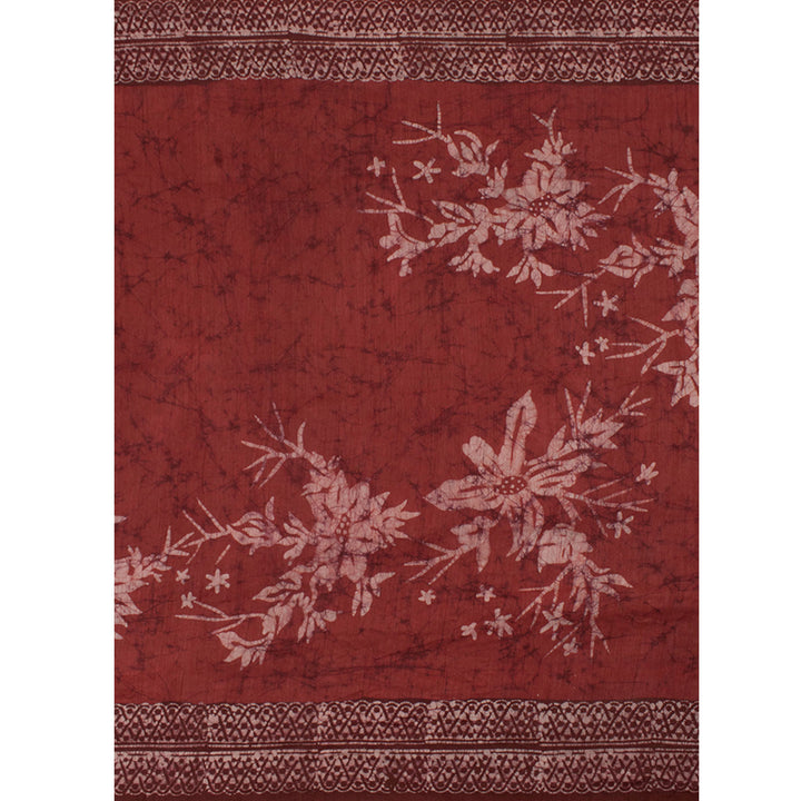 Batik Silk Cotton Saree 10057401