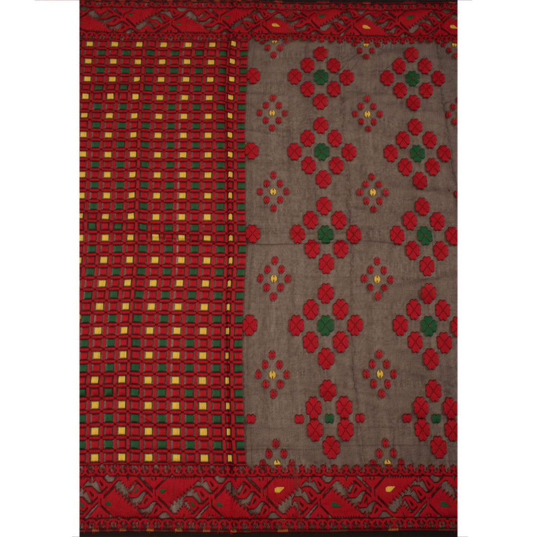 Handloom Jamdani Style Cotton Saree 10054728