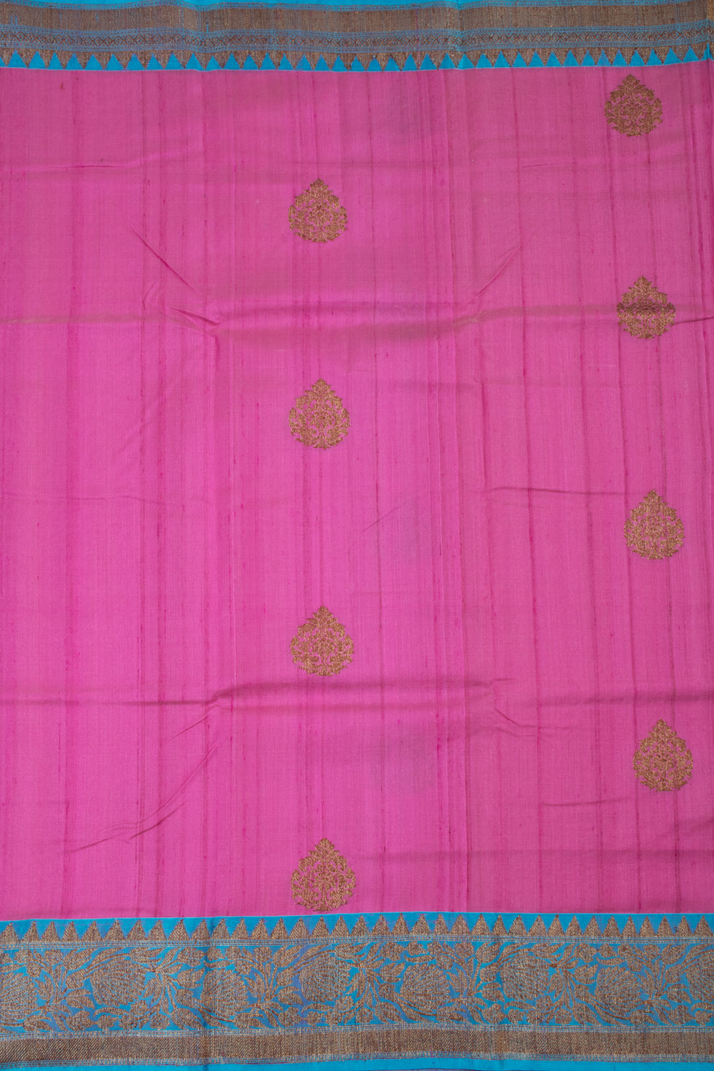 Handloom Banarasi Kadhwa Tussar Silk Saree 10061137