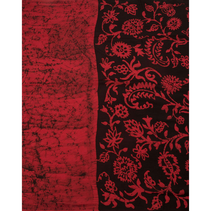 Batik Silk Cotton Saree 10055764