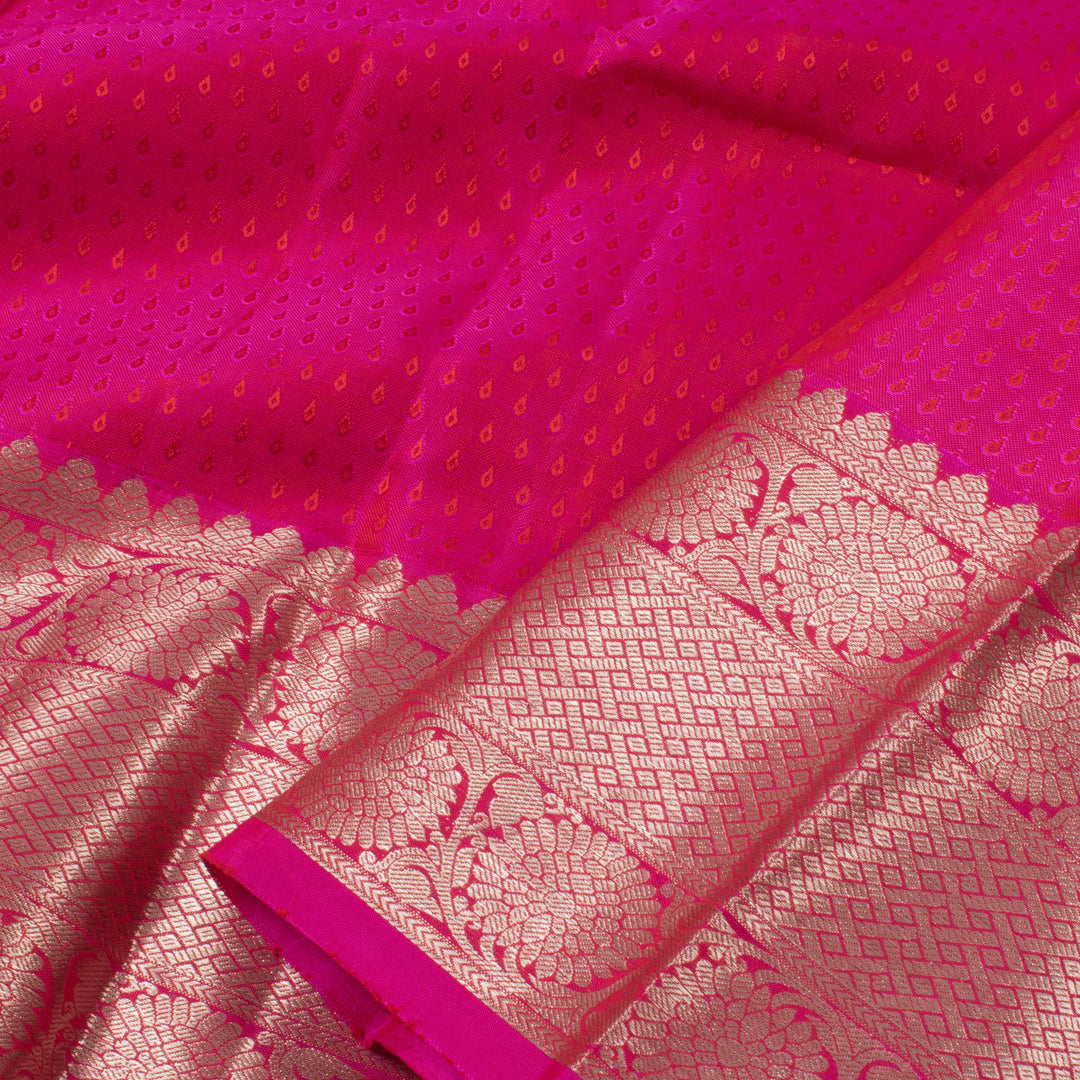 2 to 4 Year Size Pure Zari Kanchipuram Pattu Pavadai Material 10054652