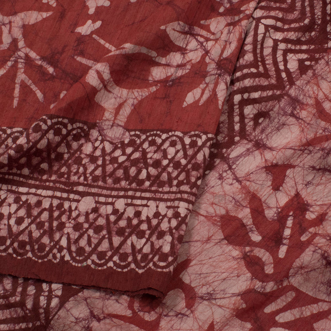 Batik Silk Cotton Saree 10057401