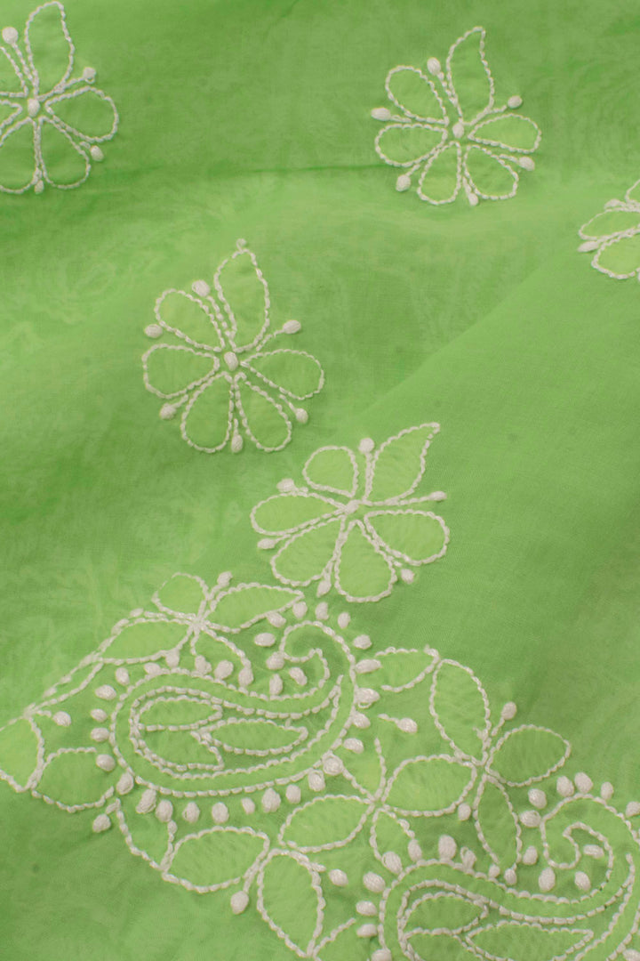 Chikankari Embroidered Cotton Salwar Suit Material 10057967